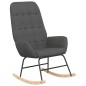 vidaXL Schaukelsessel mit Hocker Dunkelgrau Stoff vidaXL Schaukelsessel mit Hocker Dunkelgrau Stoff