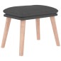 vidaXL Schaukelsessel mit Hocker Dunkelgrau Stoff vidaXL Schaukelsessel mit Hocker Dunkelgrau Stoff