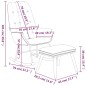 vidaXL Schaukelsessel mit Hocker Dunkelgrau Stoff vidaXL Schaukelsessel mit Hocker Dunkelgrau Stoff