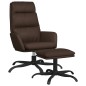 vidaXL Relaxsessel mit Hocker Braun Kunstleder vidaXL Relaxsessel mit Hocker Braun Kunstleder