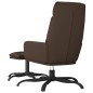 vidaXL Relaxsessel mit Hocker Braun Kunstleder vidaXL Relaxsessel mit Hocker Braun Kunstleder