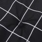 Gartenbank-Auflage Schwarz Karomuster 200x50x3 cm Stoff Gartenbank-Auflage Schwarz Karomuster 200x50x3 cm Stoff