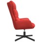 vidaXL Relaxsessel mit Hocker Rot Kunstleder vidaXL Relaxsessel mit Hocker Rot Kunstleder
