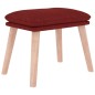 vidaXL Relaxsessel mit Hocker Weinrot Stoff vidaXL Relaxsessel mit Hocker Weinrot Stoff