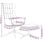vidaXL Relaxsessel mit Hocker Glänzend Braun Kunstleder vidaXL Relaxsessel mit Hocker Glänzend Braun Kunstleder