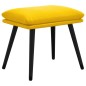 vidaXL Relaxsessel mit Hocker Senfgelb Samt vidaXL Relaxsessel mit Hocker Senfgelb Samt