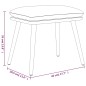 vidaXL Relaxsessel mit Hocker Senfgelb Samt vidaXL Relaxsessel mit Hocker Senfgelb Samt