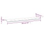 vidaXL Gartenbank-Auflage Türkis 200x50x3 cm Stoff vidaXL Gartenbank-Auflage Türkis 200x50x3 cm Stoff