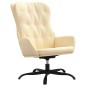 vidaXL Relaxsessel mit Hocker Creme Kunstleder vidaXL Relaxsessel mit Hocker Creme Kunstleder
