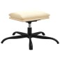 vidaXL Relaxsessel mit Hocker Creme Kunstleder vidaXL Relaxsessel mit Hocker Creme Kunstleder