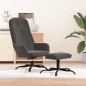 vidaXL Relaxsessel mit Hocker Dunkelgrau Samt vidaXL Relaxsessel mit Hocker Dunkelgrau Samt