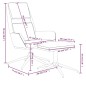 vidaXL Relaxsessel mit Hocker Braun Mikrofasergewebe vidaXL Relaxsessel mit Hocker Braun Mikrofasergewebe