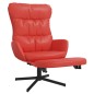 vidaXL Relaxsessel mit Fußteil Rot Kunstleder vidaXL Relaxsessel mit Fußteil Rot Kunstleder