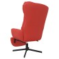 vidaXL Relaxsessel mit Fußteil Rot Kunstleder vidaXL Relaxsessel mit Fußteil Rot Kunstleder
