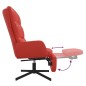 vidaXL Relaxsessel mit Fußteil Rot Kunstleder vidaXL Relaxsessel mit Fußteil Rot Kunstleder