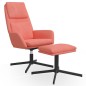 vidaXL Relaxsessel mit Hocker Rosa Samt vidaXL Relaxsessel mit Hocker Rosa Samt