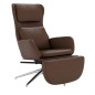 vidaXL Relaxsessel mit Fußstütze Glänzend Braun Kunstleder vidaXL Relaxsessel mit Fußstütze Glänzend Braun Kunstleder