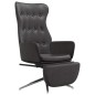vidaXL Relaxsessel mit Fußstütze Glänzend Schwarz Kunstleder vidaXL Relaxsessel mit Fußstütze Glänzend Schwarz Kunstleder