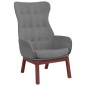 vidaXL Relaxsessel mit Hocker Hellgrau Stoff vidaXL Relaxsessel mit Hocker Hellgrau Stoff