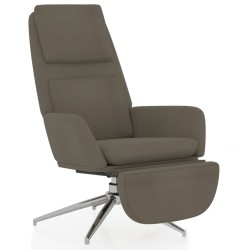 vidaXL Relaxsessel mit Fußstütze Dunkelgrau Mikrofasergewebe