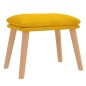vidaXL Relaxsessel mit Hocker Senfgelb Samt vidaXL Relaxsessel mit Hocker Senfgelb Samt