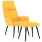 vidaXL Relaxsessel mit Hocker Senfgelb Stoff vidaXL Relaxsessel mit Hocker Senfgelb Stoff