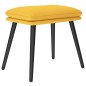 vidaXL Relaxsessel mit Hocker Senfgelb Stoff vidaXL Relaxsessel mit Hocker Senfgelb Stoff