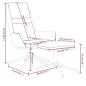 vidaXL Relaxsessel mit Hocker Taupe Mikrofasergewebe vidaXL Relaxsessel mit Hocker Taupe Mikrofasergewebe