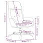 vidaXL Relaxsessel mit Hocker Glänzend Braun Kunstleder vidaXL Relaxsessel mit Hocker Glänzend Braun Kunstleder