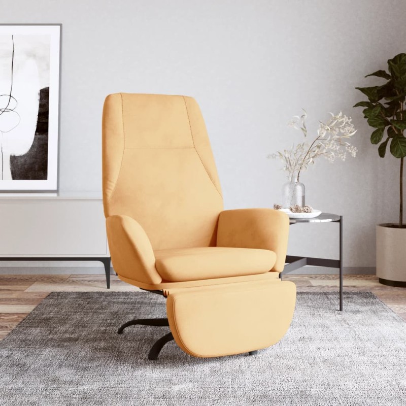 vidaXL Relaxsessel mit Fußstütze Creme Mikrofasergewebe vidaXL Relaxsessel mit Fußstütze Creme Mikrofasergewebe