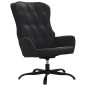 vidaXL Relaxsessel mit Hocker Schwarz Kunstleder vidaXL Relaxsessel mit Hocker Schwarz Kunstleder
