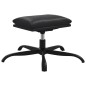 vidaXL Relaxsessel mit Hocker Schwarz Kunstleder vidaXL Relaxsessel mit Hocker Schwarz Kunstleder