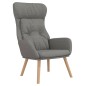 vidaXL Relaxsessel mit Hocker Hellgrau Stoff vidaXL Relaxsessel mit Hocker Hellgrau Stoff