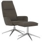 vidaXL Relaxsessel mit Hocker Dunkelgrau Mikrofasergewebe vidaXL Relaxsessel mit Hocker Dunkelgrau Mikrofasergewebe