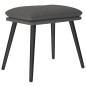vidaXL Relaxsessel mit Hocker Dunkelgrau Stoff vidaXL Relaxsessel mit Hocker Dunkelgrau Stoff