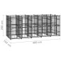 vidaXL Outdoor-Hundezwinger Stahl 9,22 m² vidaXL Outdoor-Hundezwinger Stahl 9,22 m²