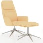 vidaXL Relaxsessel mit Hocker Creme Mikrofasergewebe vidaXL Relaxsessel mit Hocker Creme Mikrofasergewebe