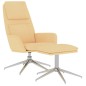vidaXL Relaxsessel mit Hocker Creme Mikrofasergewebe vidaXL Relaxsessel mit Hocker Creme Mikrofasergewebe