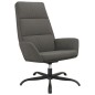 vidaXL Relaxsessel mit Hocker Dunkelgrau Samt vidaXL Relaxsessel mit Hocker Dunkelgrau Samt