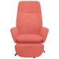 vidaXL Relaxsessel mit Fußstütze Rosa Samt vidaXL Relaxsessel mit Fußstütze Rosa Samt