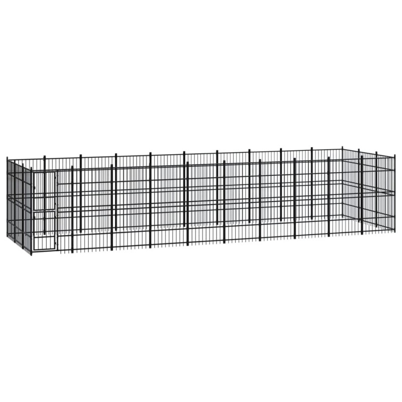 vidaXL Outdoor-Hundezwinger Stahl 27,65 m² vidaXL Outdoor-Hundezwinger Stahl 27,65 m²