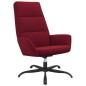 vidaXL Relaxsessel mit Hocker Weinrot Samt vidaXL Relaxsessel mit Hocker Weinrot Samt