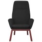 vidaXL Relaxsessel mit Hocker Schwarz Stoff vidaXL Relaxsessel mit Hocker Schwarz Stoff