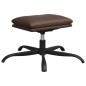 vidaXL Relaxsessel mit Hocker Glänzend Braun Kunstleder vidaXL Relaxsessel mit Hocker Glänzend Braun Kunstleder