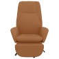 vidaXL Relaxsessel mit Fußstütze Taupe Mikrofasergewebe vidaXL Relaxsessel mit Fußstütze Taupe Mikrofasergewebe
