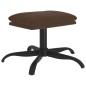 vidaXL Relaxsessel mit Hocker Braun Mikrofasergewebe vidaXL Relaxsessel mit Hocker Braun Mikrofasergewebe