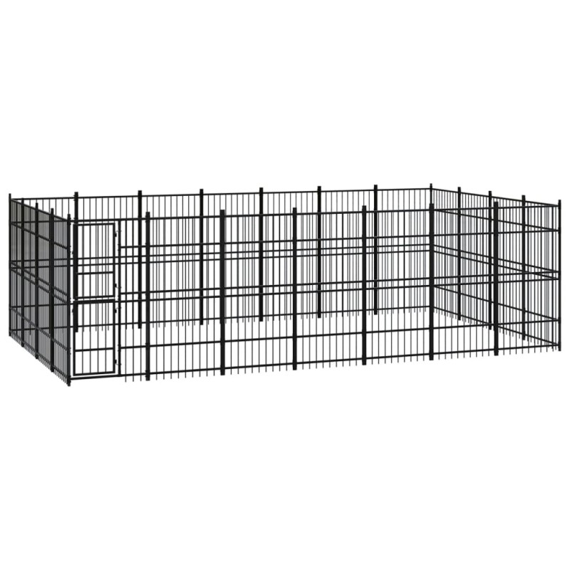 vidaXL Outdoor-Hundezwinger Stahl 25,8 m² vidaXL Outdoor-Hundezwinger Stahl 25,8 m²