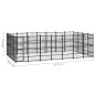 vidaXL Outdoor-Hundezwinger Stahl 25,8 m² vidaXL Outdoor-Hundezwinger Stahl 25,8 m²