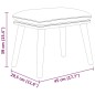 vidaXL Relaxsessel mit Hocker Blau Stoff vidaXL Relaxsessel mit Hocker Blau Stoff