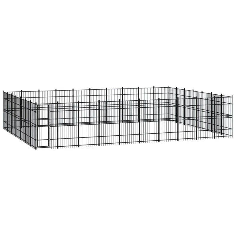 vidaXL Outdoor-Hundezwinger Stahl 64,51 m² vidaXL Outdoor-Hundezwinger Stahl 64,51 m²